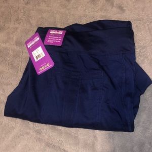 Size 2x blue scrub pants from purple label yoga -healing hands. Never worn
